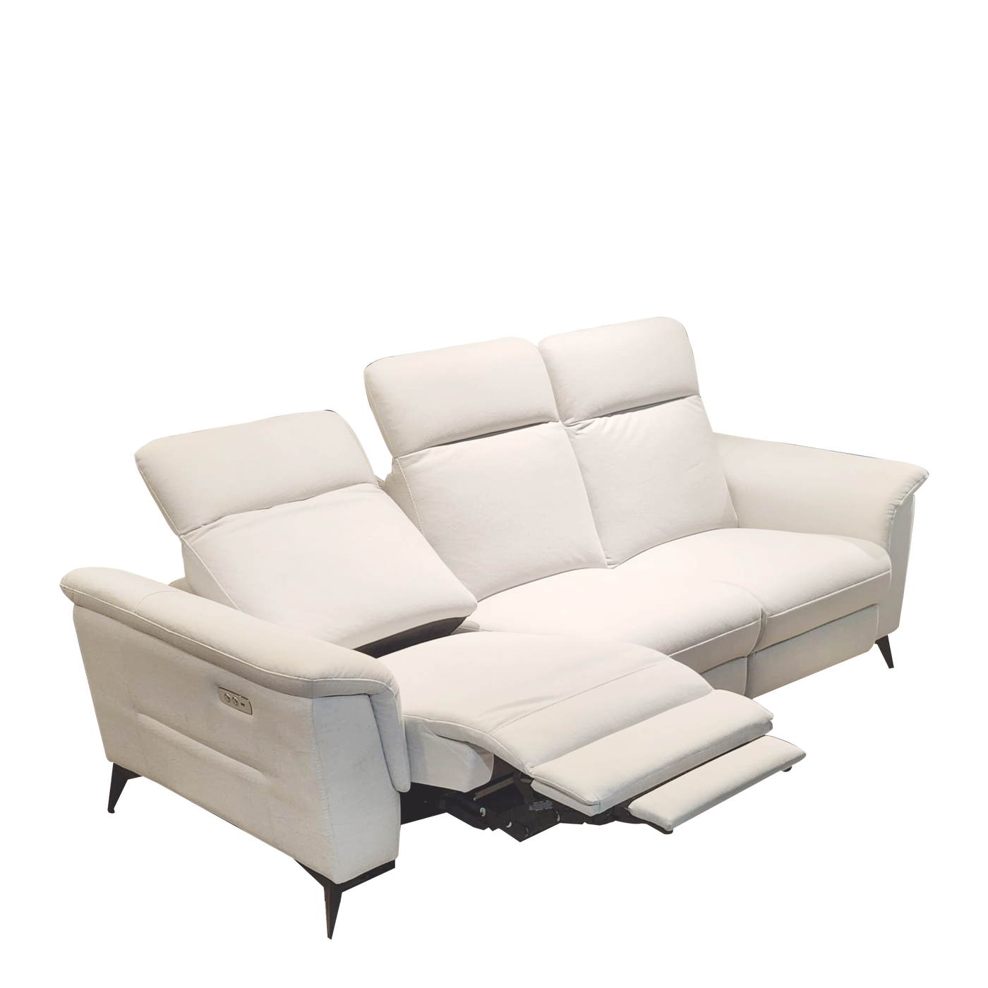 Jackie 3 Seater Electric Recliner Sofa, Fabric Novena Furniture Singapore