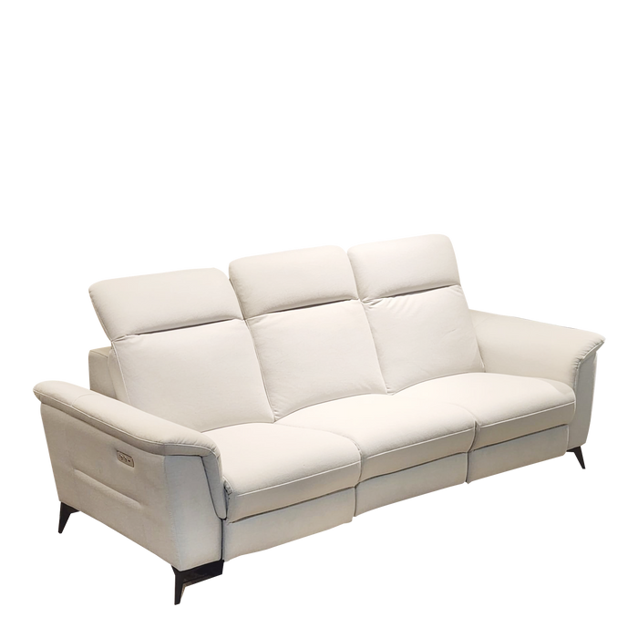 Jackie 3 Seater Electric Recliner Sofa, Fabric - Novena Furniture Singapore