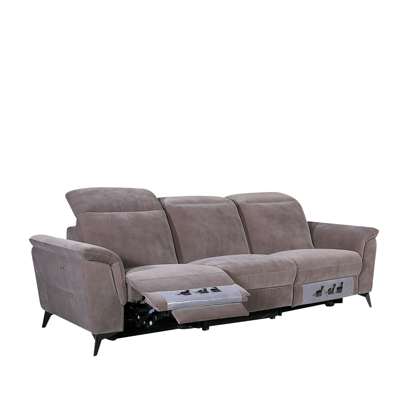 Jackie 3 Seater Electric Recliner Sofa, Fabric Novena Furniture Singapore