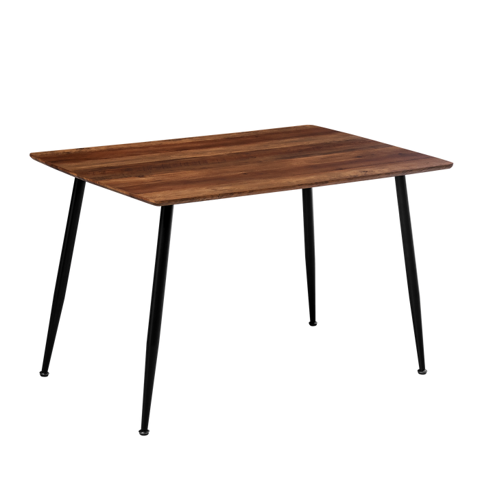 Jayden 1.2m Dining Table, Metal Legs with MDF Top - Novena Furniture Singapore