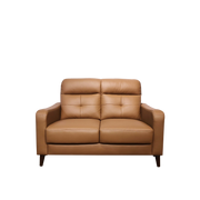 Jerome 2 Seater Sofa, Half Leather - Novena Furniture Singapore