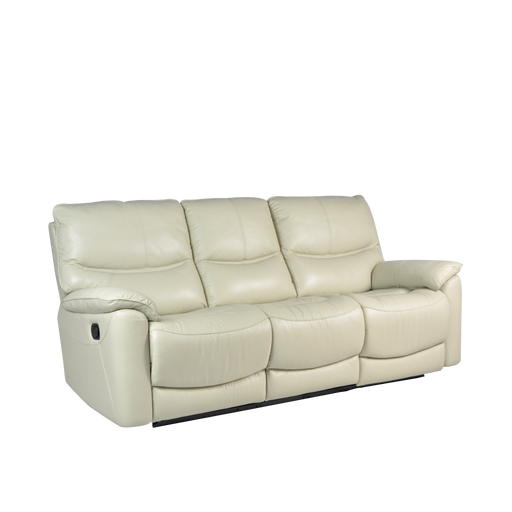 Leica 3 Seater Recliner Sofa, Half Leather - Novena Furniture Singapore