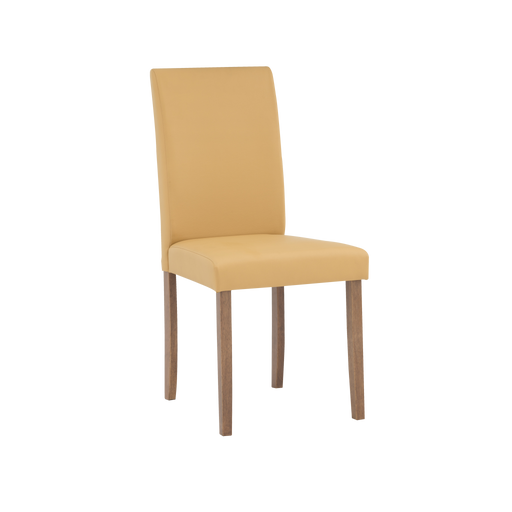 Lenore Dining Chair, Wood/Vinyl - Cocoa/Carameal - Novena Furniture Singapore