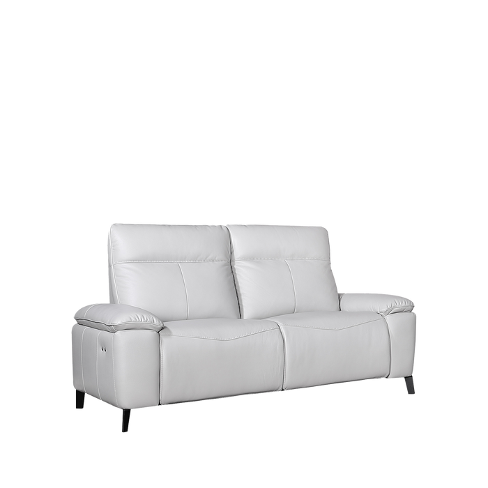 Lucy 2 Seater Recliner Sofa, Half Thick Leather - Novena Furniture Singapore