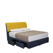 Nicolette Upholstered Bed - Novena Furniture Singapore