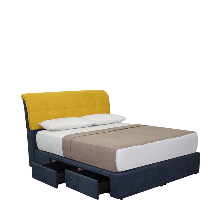 Nicolette Upholstered Bed - Novena Furniture Singapore