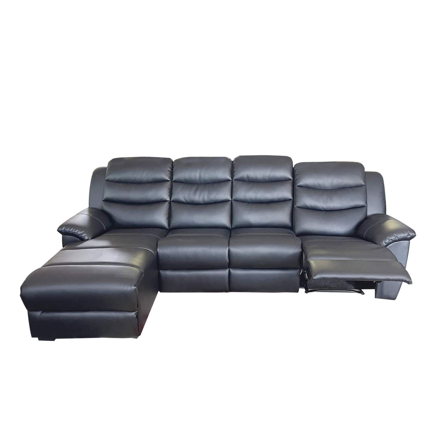 Normand 3L LShaped Recliner Sofa, Simulated Leather Novena Furniture Singapore