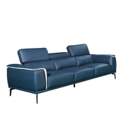 Prezia 3 Seater Sofa, Half Leather - Novena Furniture Singapore