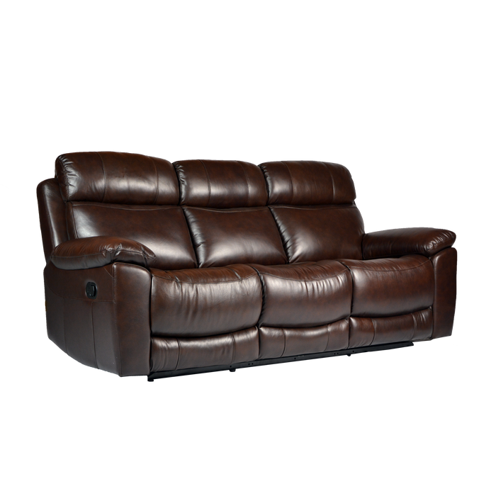 [PROMO] Roxy 3 Seater Recliner Sofa, Half Leather - Novena Furniture Singapore
