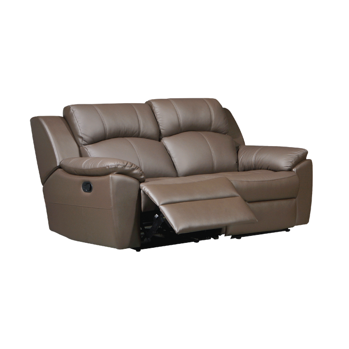 Sanro 2 Seater Recliner Sofa, Half Leather - Novena Furniture Singapore