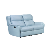 Skylar 2 Seater Recliner Sofa, Half Leather - Novena Furniture Singapore