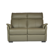 Silas 2 Seater Sofa, Half Leather - Novena Furniture Singapore