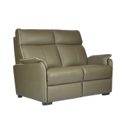 Silas 2 Seater Sofa, Half Leather - Novena Furniture Singapore