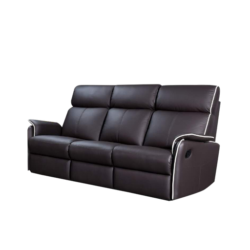 Silas 3 Seater Recliner Sofa, Half Leather - Novena Furniture Singapore