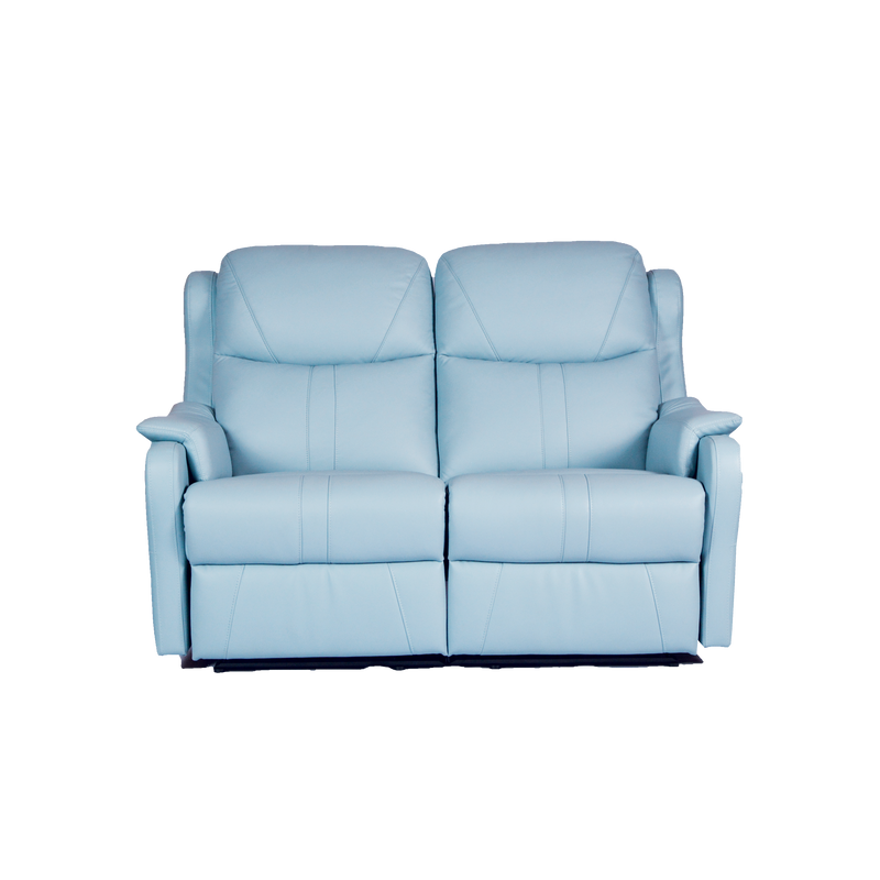 Skylar 2 Seater Recliner Sofa, Half Leather - Novena Furniture Singapore