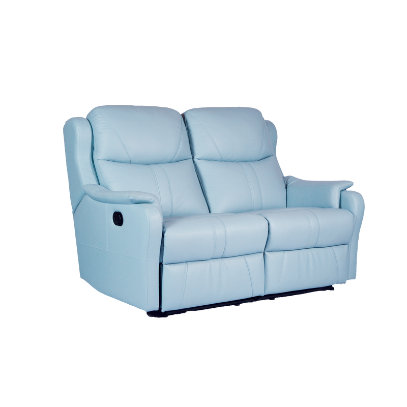 Skylar 2 Seater Recliner Sofa, Half Leather - Novena Furniture Singapore