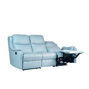 Skylar 3 Seater Recliner Sofa, Half Leather - Novena Furniture Singapore