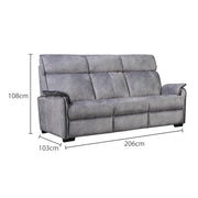Silas 3 Seater Sofa, Fabric - Novena Furniture Singapore